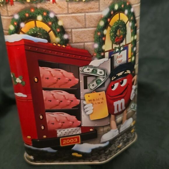 M&M Brand Christmas Village series Bank #17 Collectible Tin - Picture 3 of 6